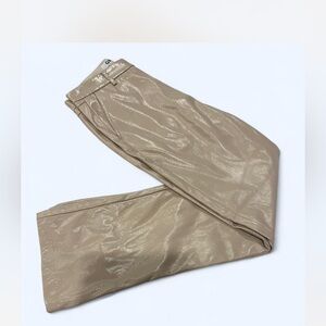 GREY LAB Shimmering Tan Cropped Pants